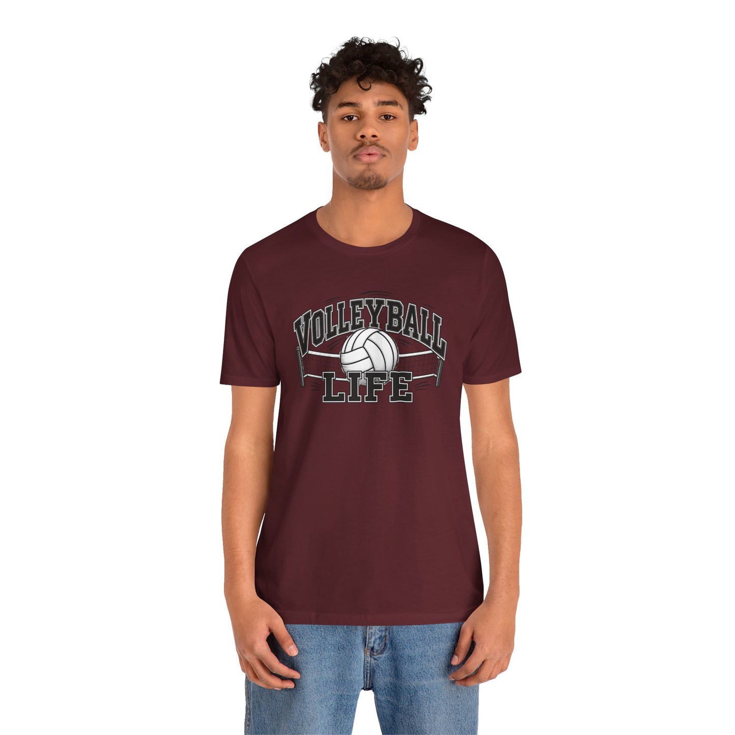 Volleyball Life Tee — Graphic Volleyball Net Shirt