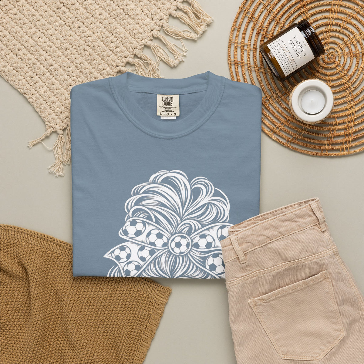 Messy Bun Mom Life T-Shirt — 'Ain't Nothin' But A Mom Thing' Soccer Graphic Tee