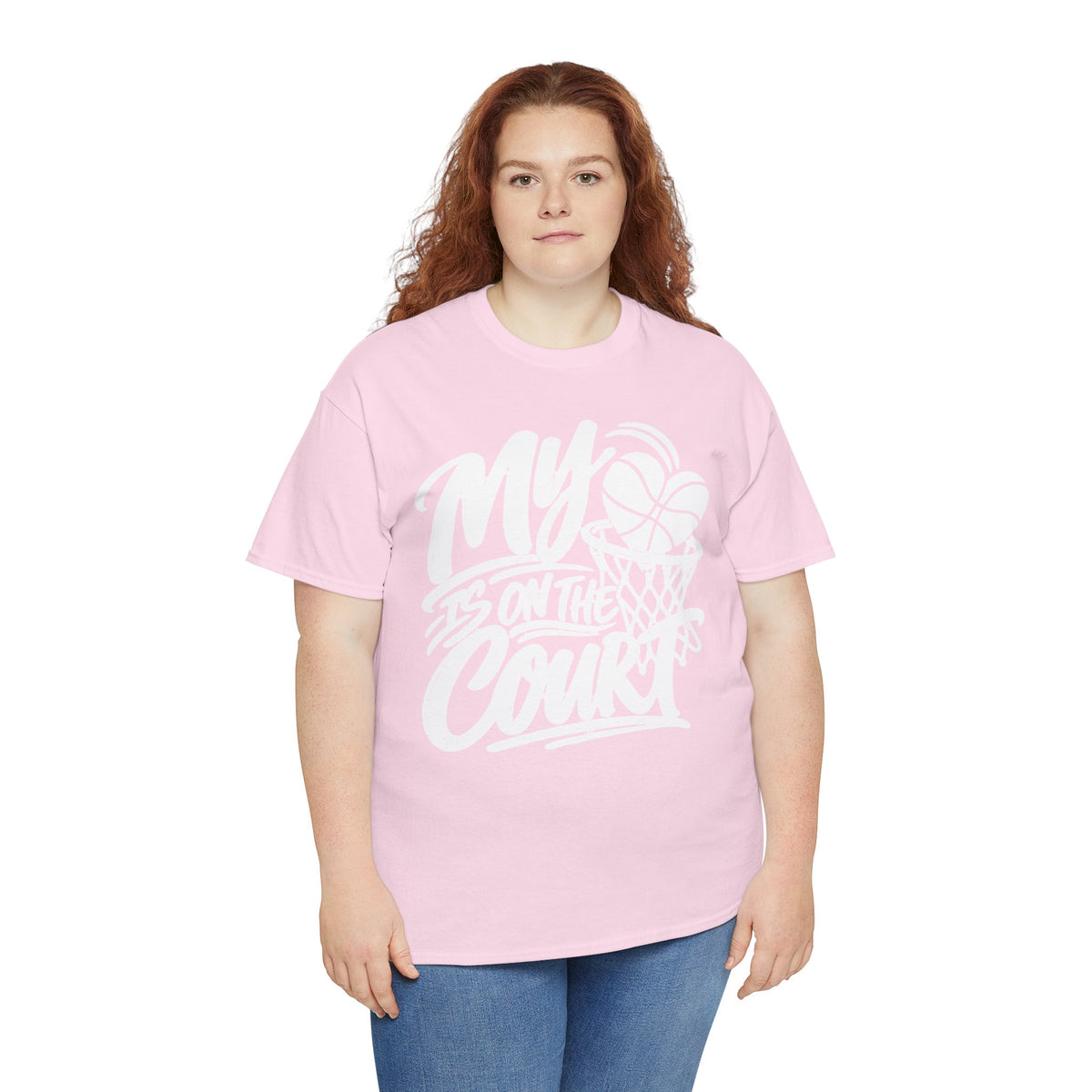My Heart Is On The Court Basketball T-Shirt