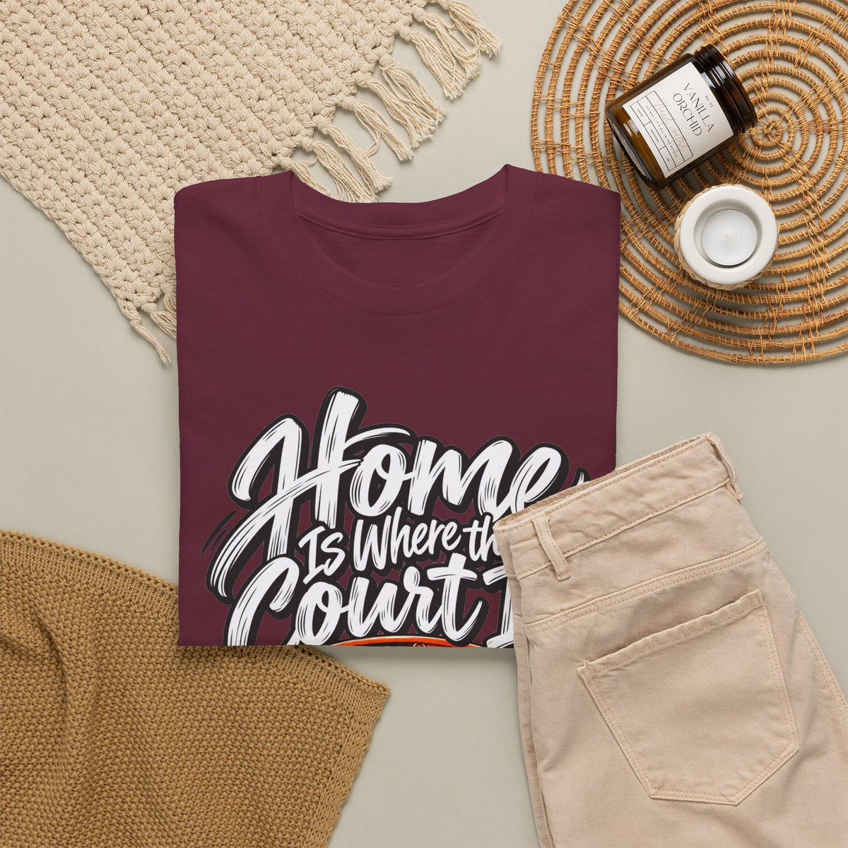 “Home Is Where the Court Is” Graphic Tee