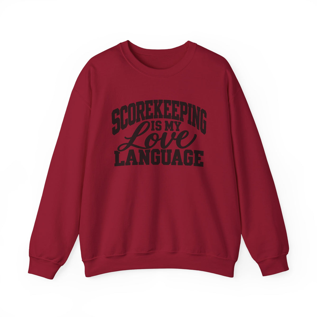 Scorekeeping Is My Love Language Sweatshirt — Funny Sports Scorekeeper Crewneck
