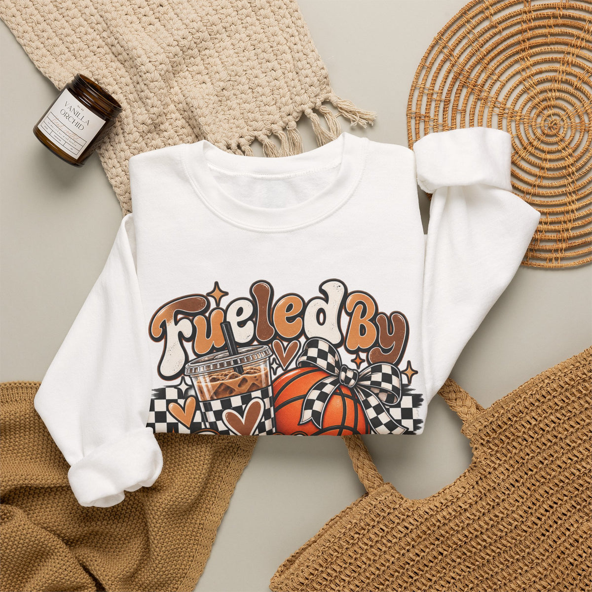 Heavy Blend™ Basketball Crewneck Sweatshirt
