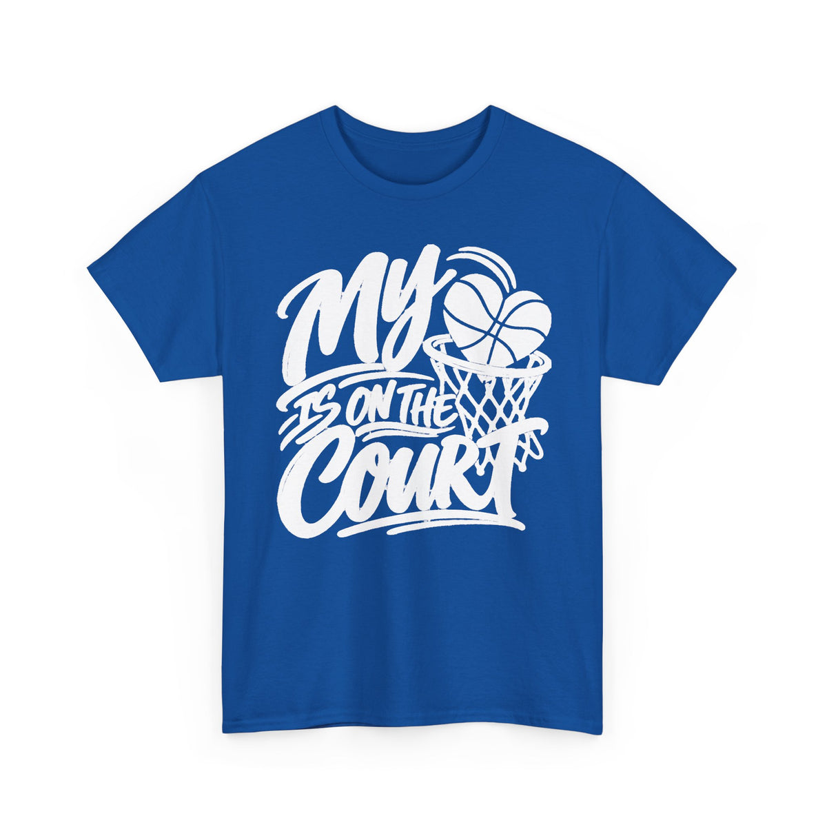 My Heart Is On The Court Basketball T-Shirt