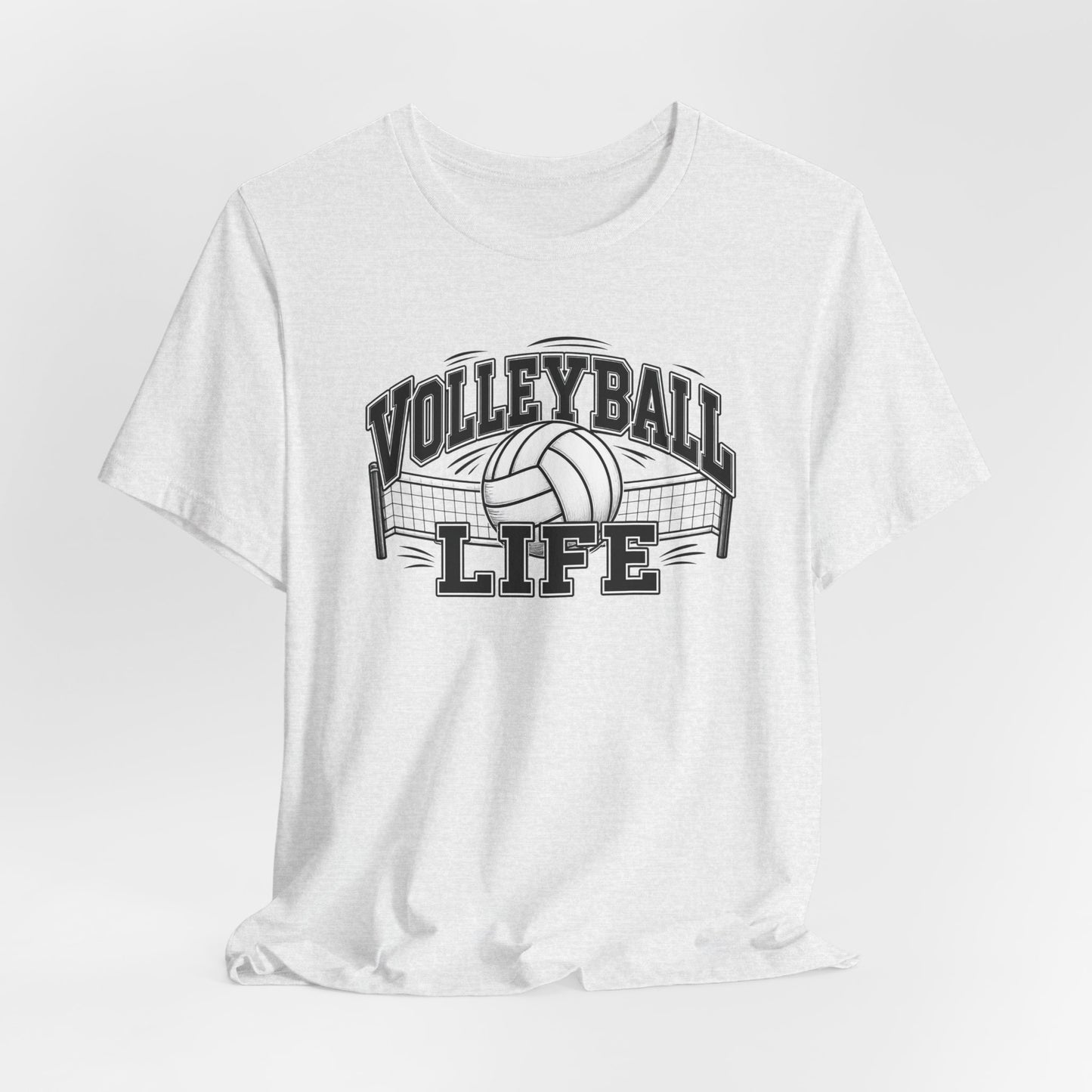 Volleyball Life Tee — Graphic Volleyball Net Shirt