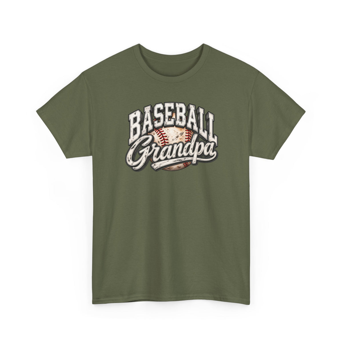 Baseball Grandpa T-Shirt — Vintage Baseball Graphic Tee for Grandfathers