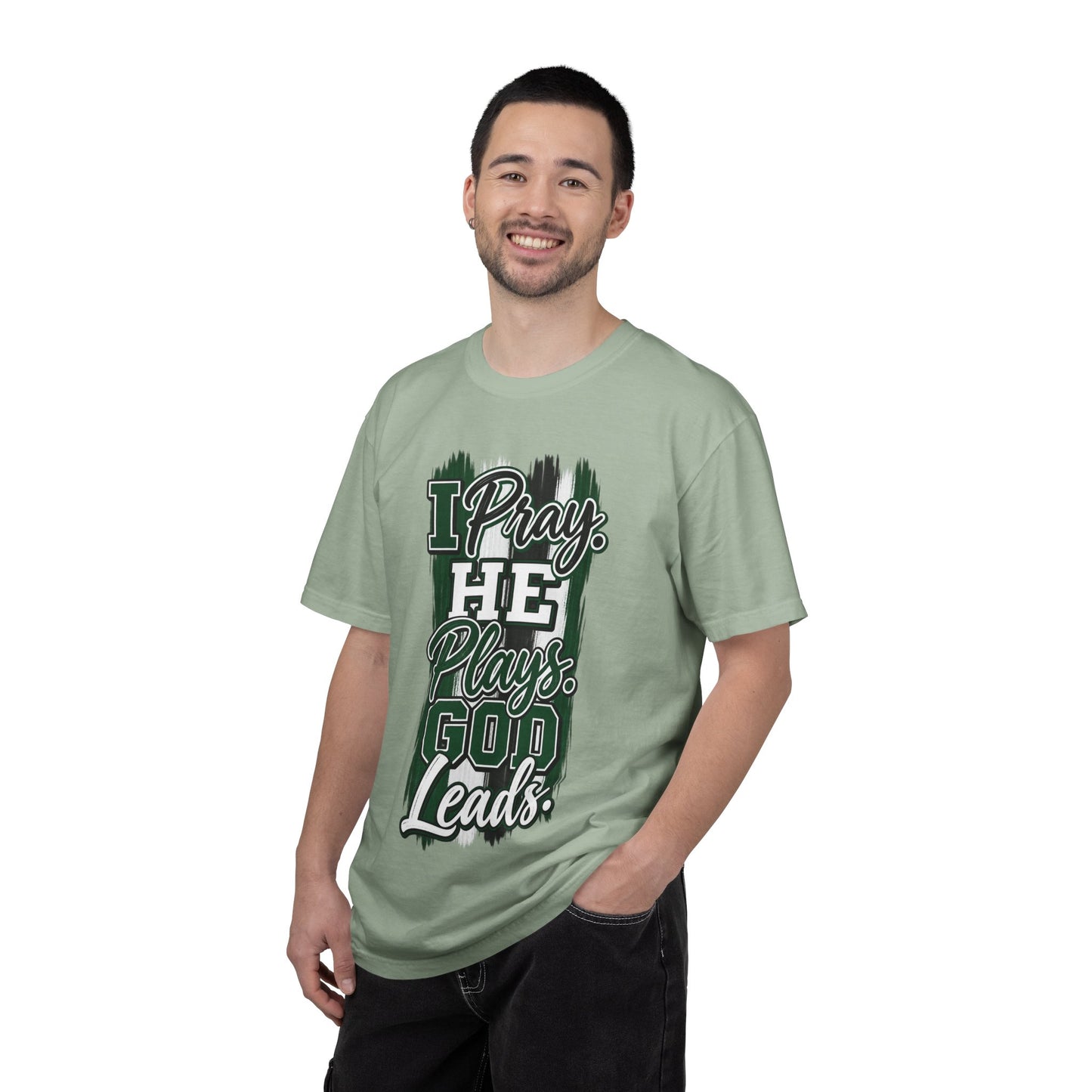 I Pray He Plays God Leads T-Shirt