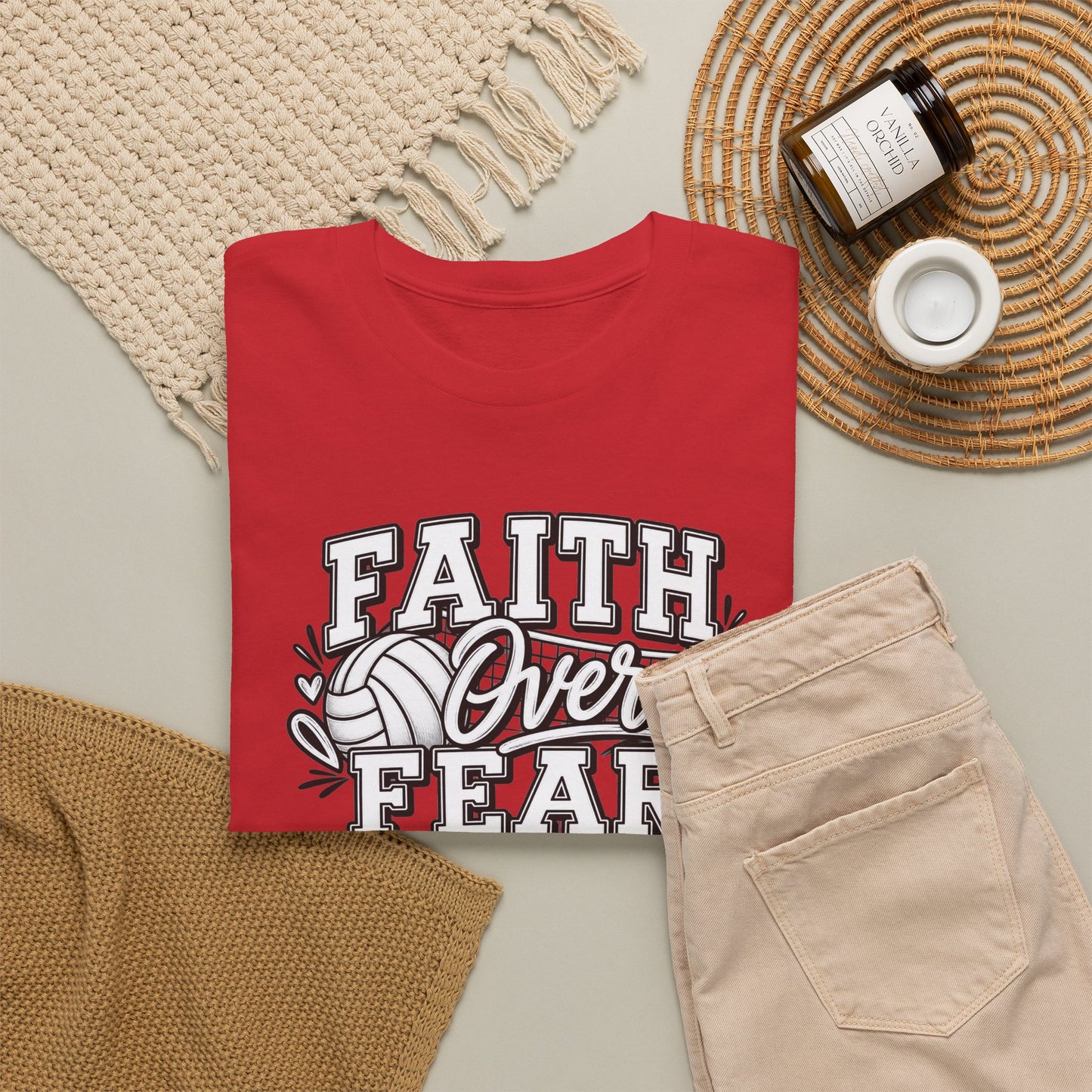 Faith Over Fear T‑Shirt - Inspirational Christian Tee