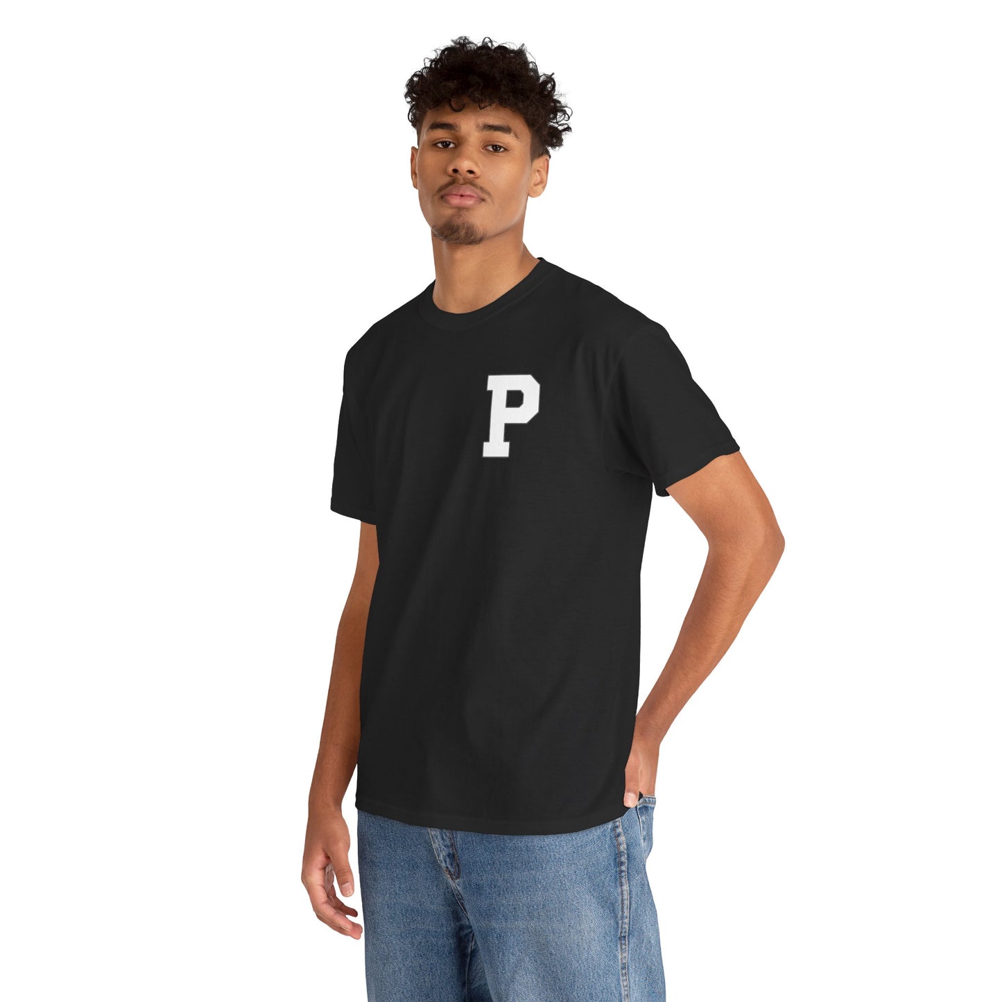 Varsity 'P' Pocket Tee — Retro Collegiate Letterman Shirt