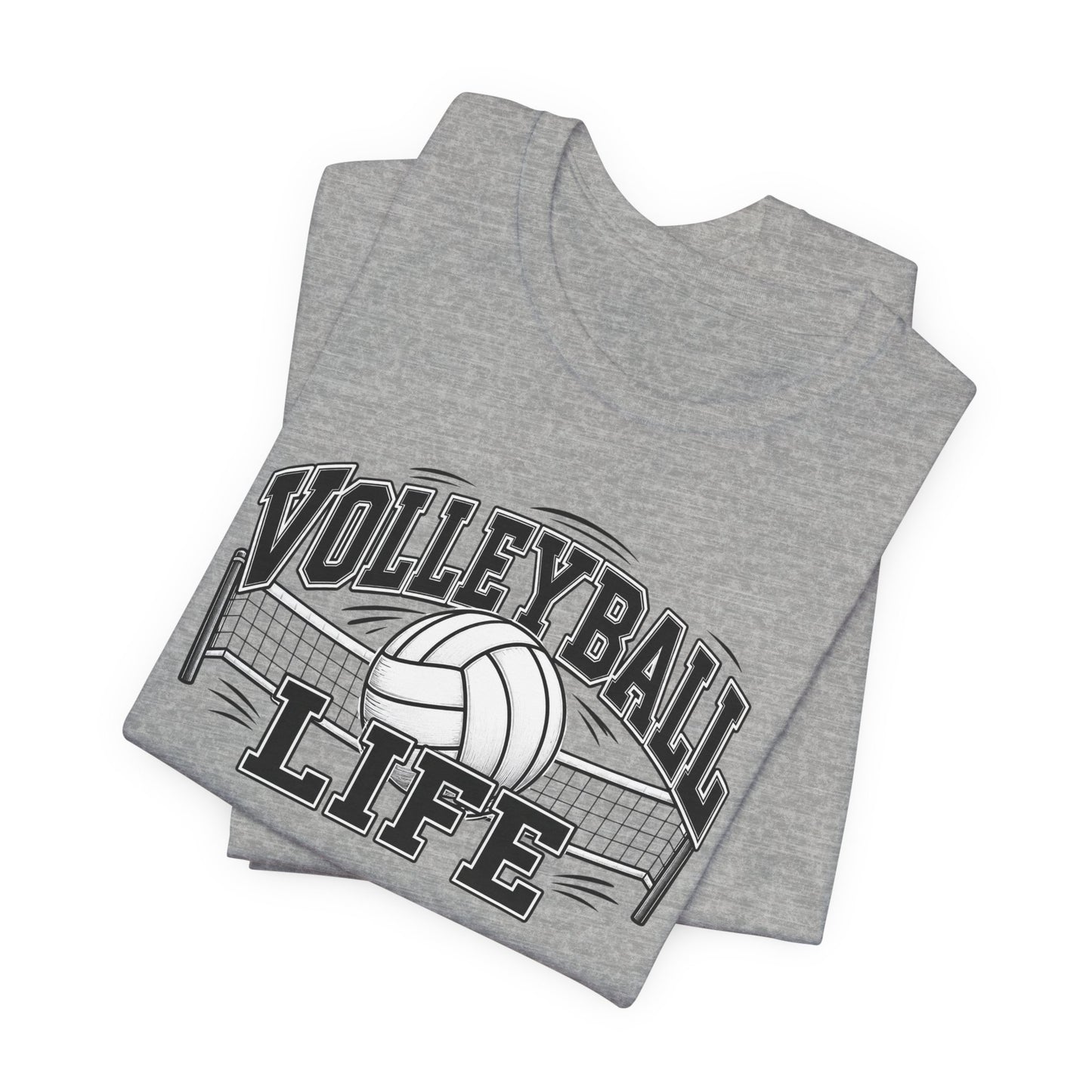 Volleyball Life Tee — Graphic Volleyball Net Shirt