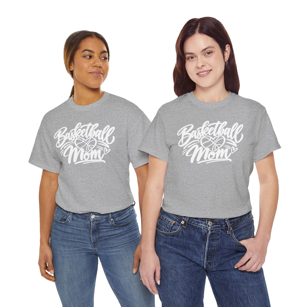 Basketball Mom T-Shirt — Script Logo Tee for Proud Coaches & Fans