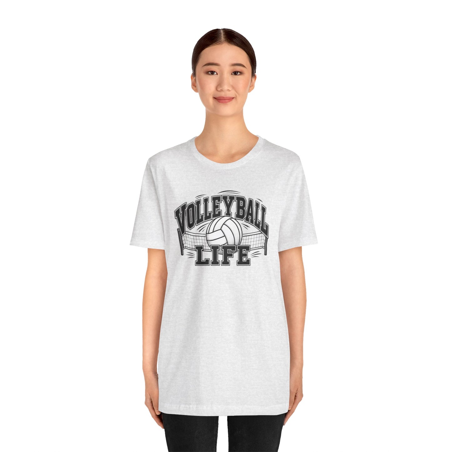Volleyball Life Tee — Graphic Volleyball Net Shirt
