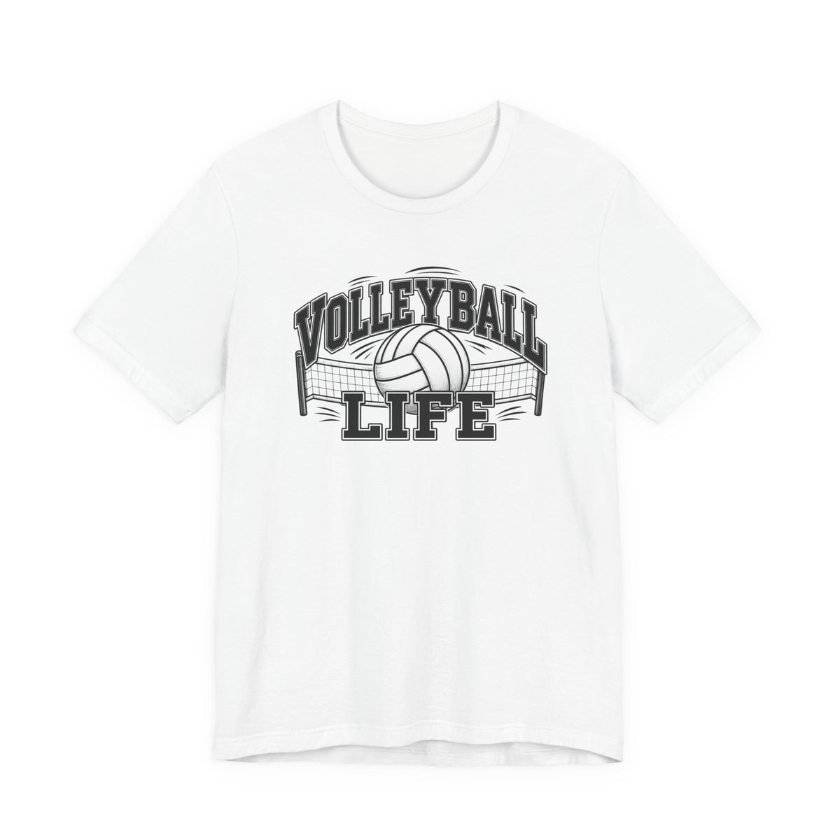 Volleyball Life Tee — Graphic Volleyball Net Shirt