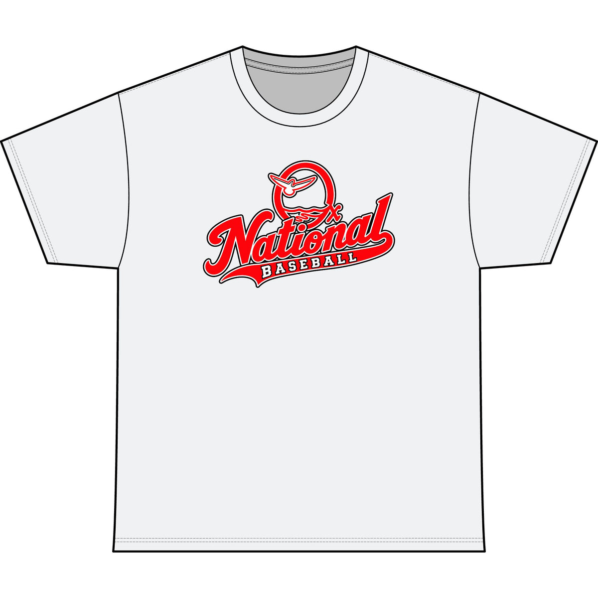 Outlaws National Baseball Softek Shirt-Personalize Back