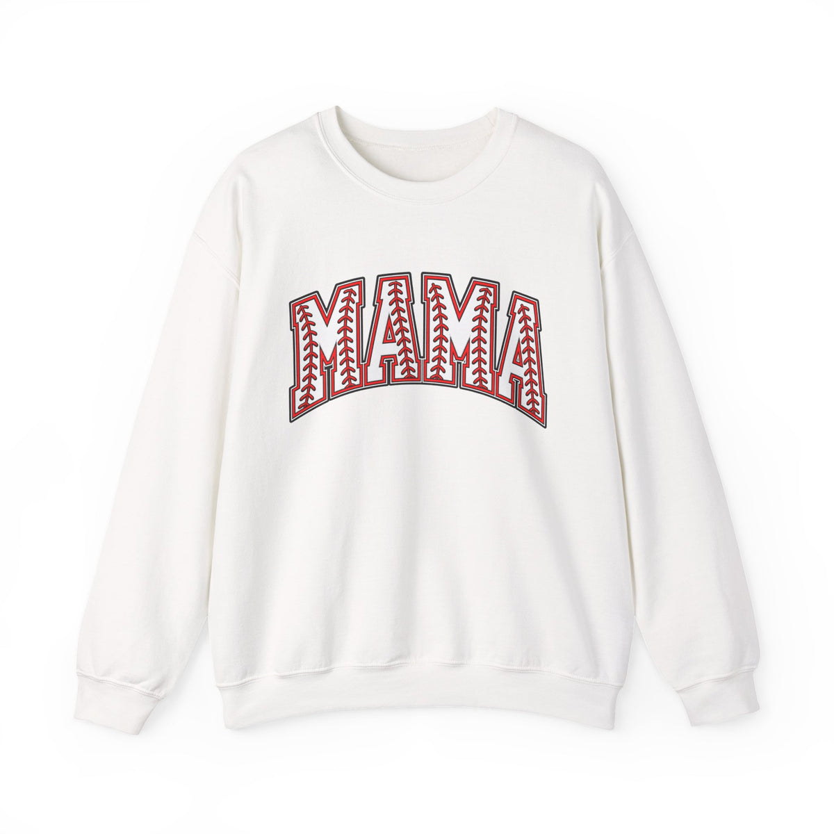 Mama Baseball Stitch Crewneck Sweatshirt