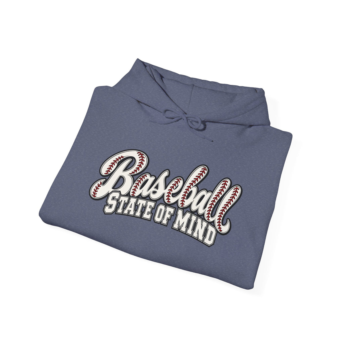 Baseball State of Mind Hoodie — Retro Script Baseball Pullover