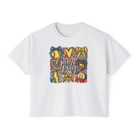 Game Day Softball Women's Boxy Tee