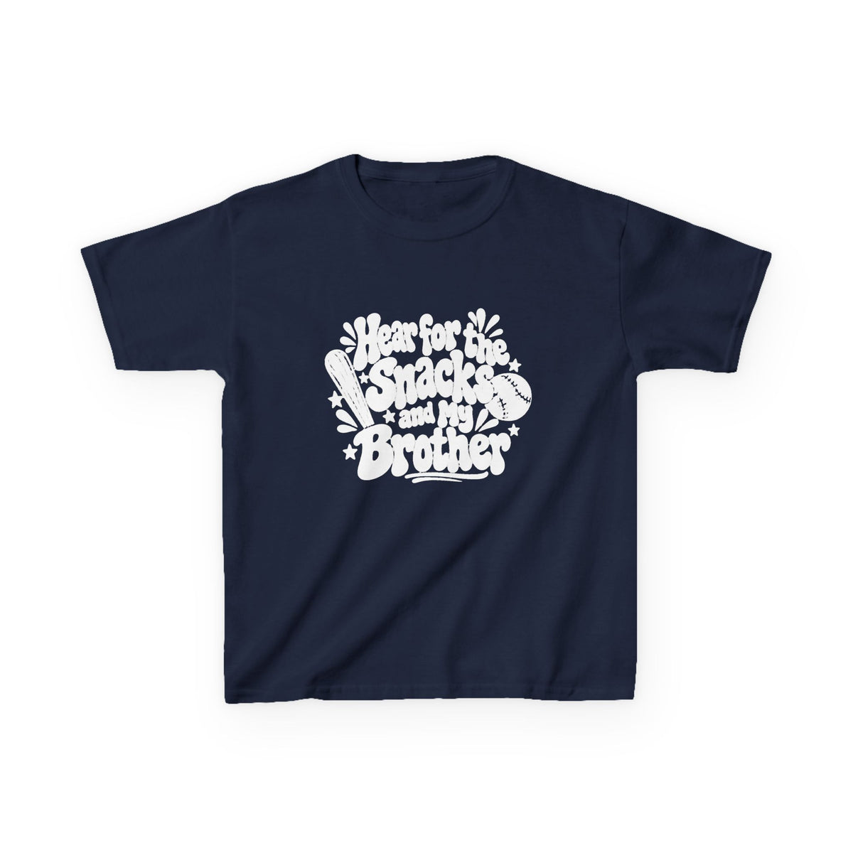 Kids T‑Shirt “I’m for the Snacks (Not My Brother)” Retro Graphic Tee