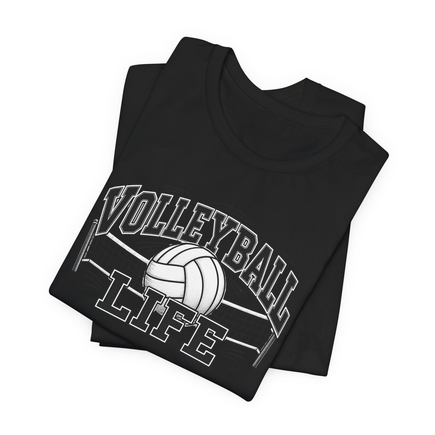 Volleyball Life Tee — Graphic Volleyball Net Shirt
