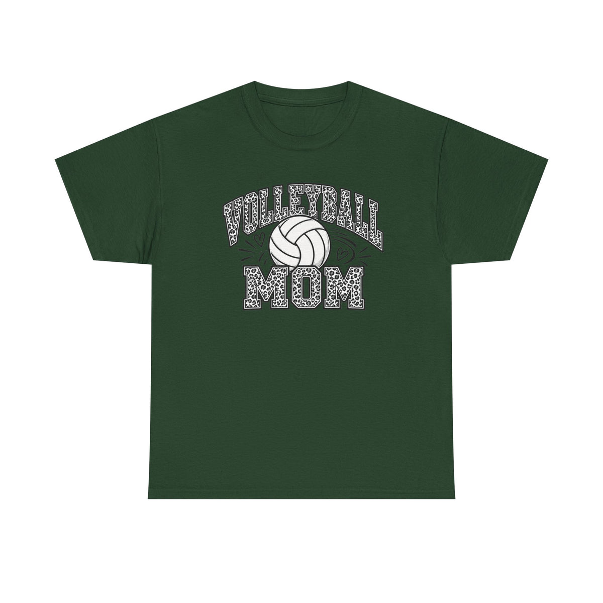 Volleyball Mom Cheetah Print T-Shirt