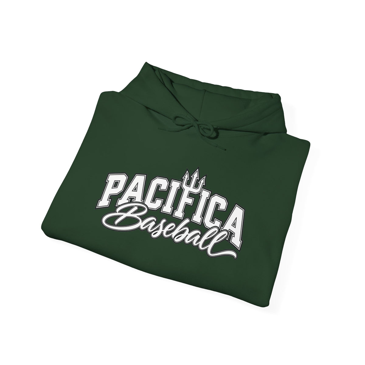 Pacifica Baseball Hoodie — Vintage Script Team Logo Sweatshirt