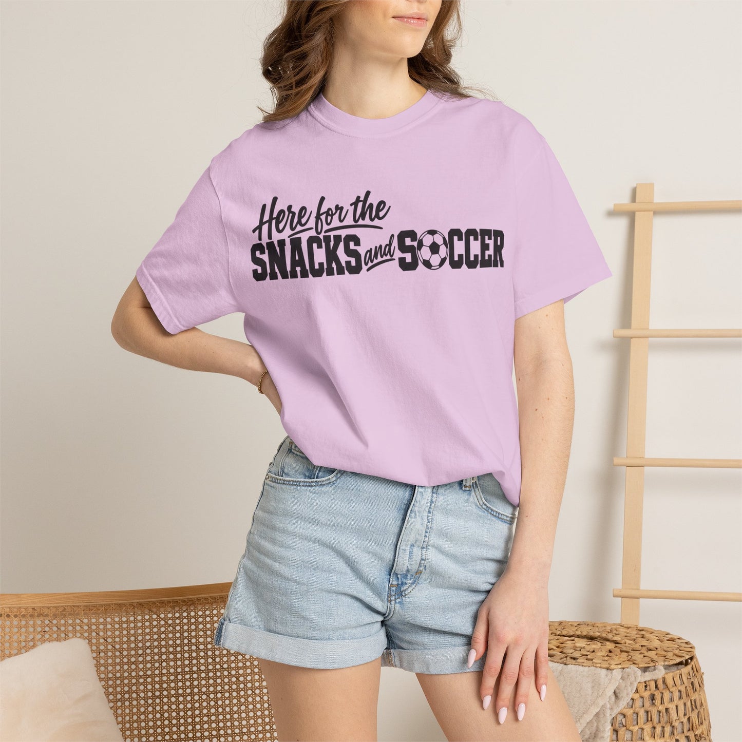 Here for the Snacks and Soccer T‑Shirt