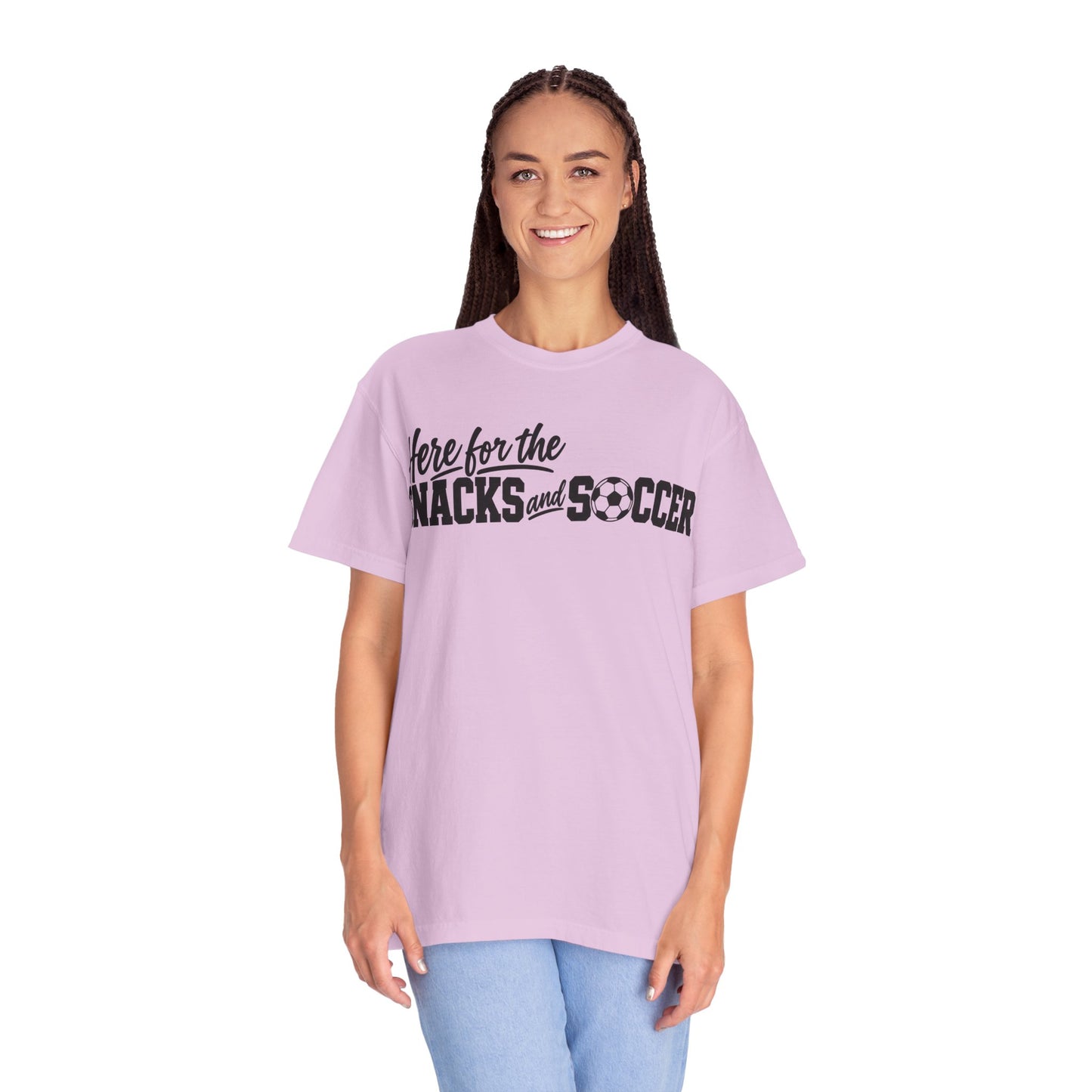 Here for the Snacks and Soccer T‑Shirt