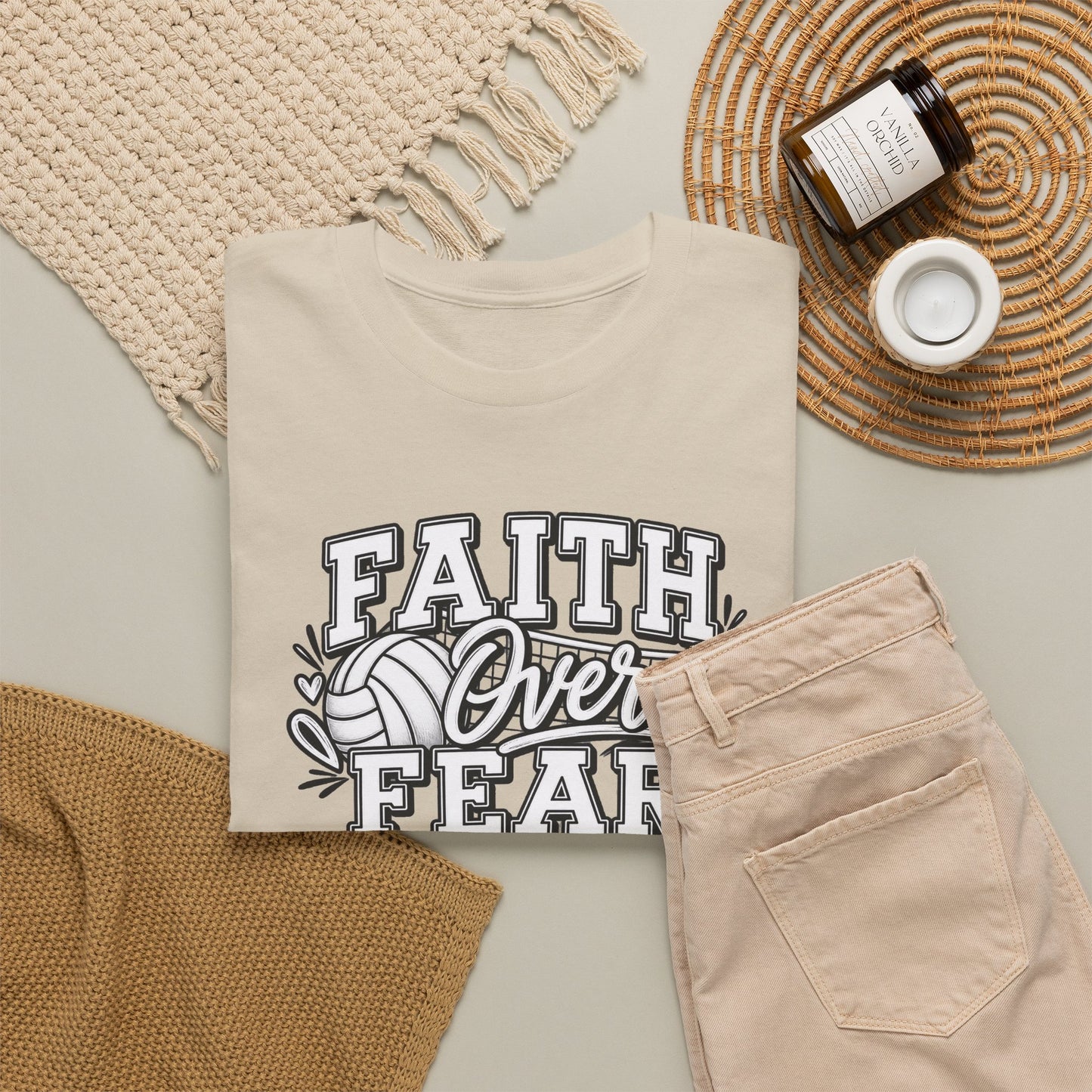 Faith Over Fear T‑Shirt - Inspirational Christian Tee