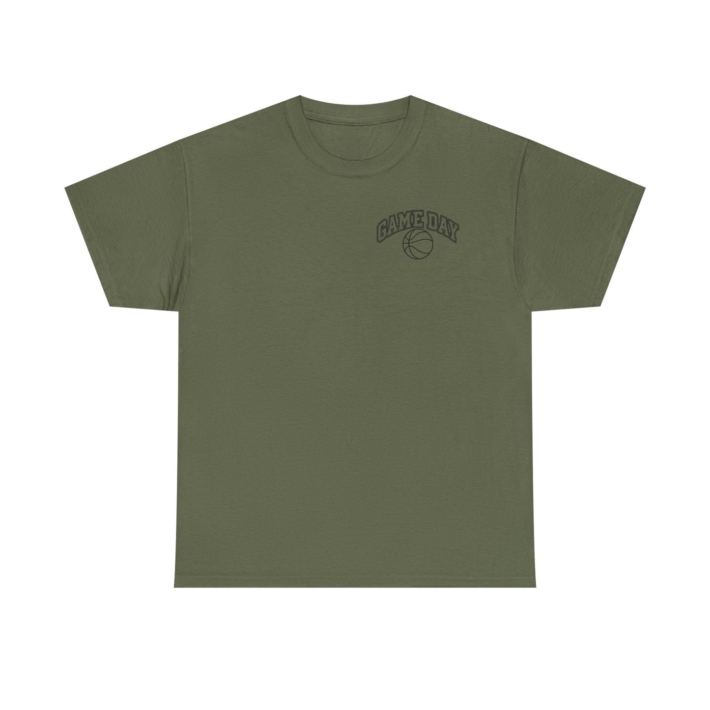 Basketball Gamer Tee — "Game Day" Graphic Chest T‑Shirt