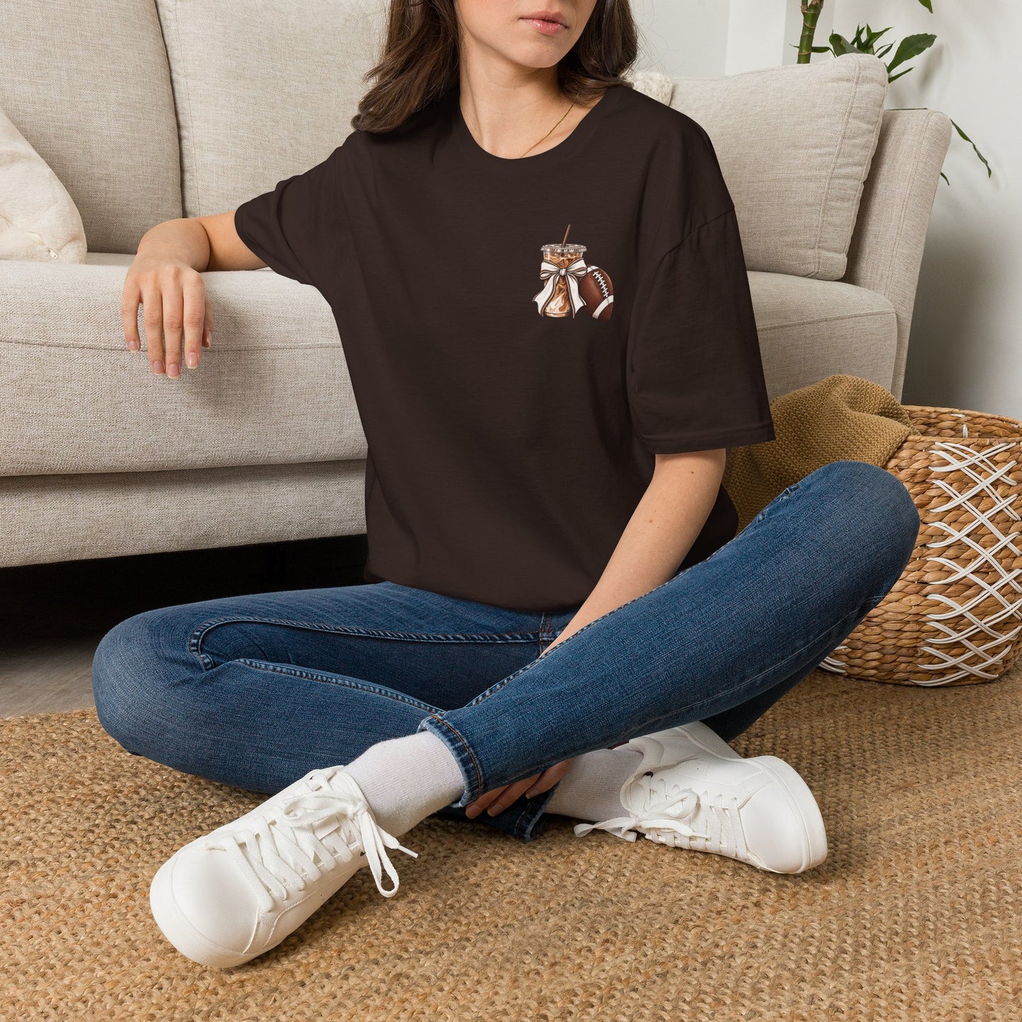 Football Mom Iced Coffee T-Shirt