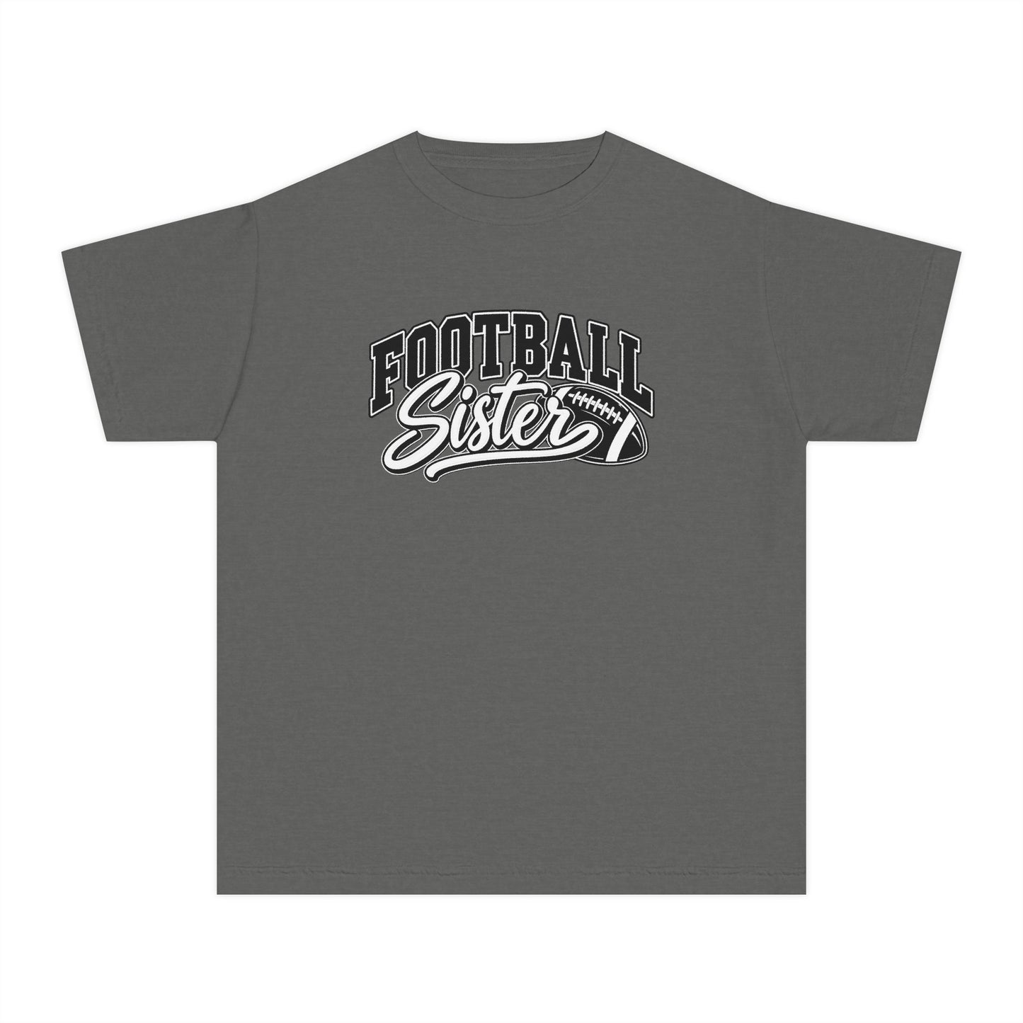 Youth Tee — "Football Sister" Graphic T‑Shirt (Kids' Game Day Shirt)