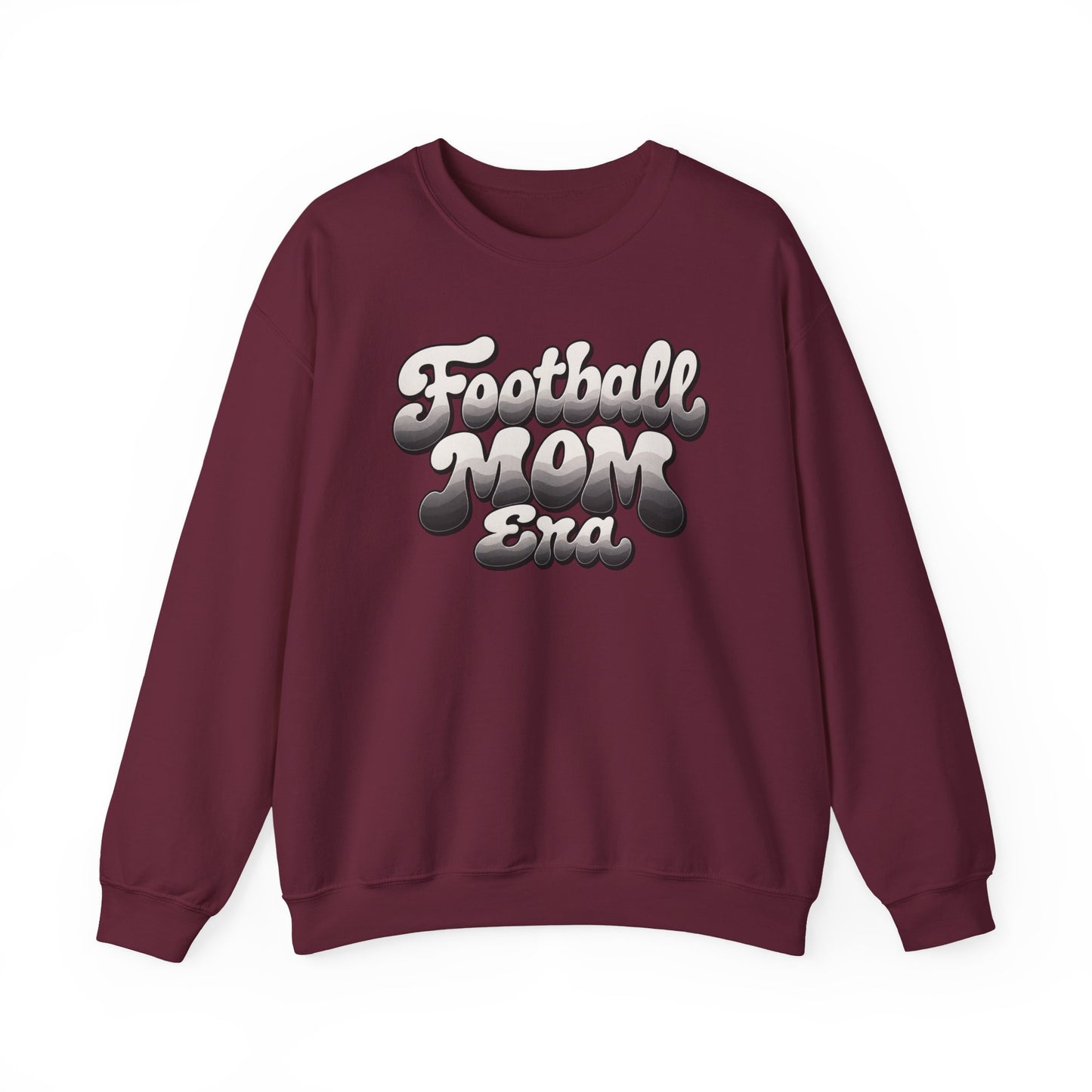 Football Mom Epic Crewneck Sweatshirt — Retro Bubble Letter Graphic