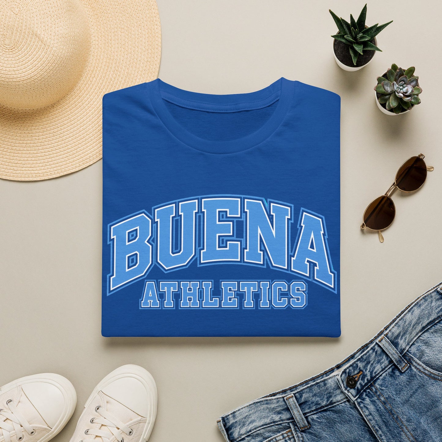 Buena Athletics T‑Shirt — Retro Collegiate Tee