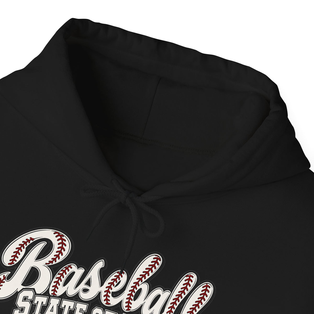 Baseball State of Mind Hoodie — Retro Script Baseball Pullover