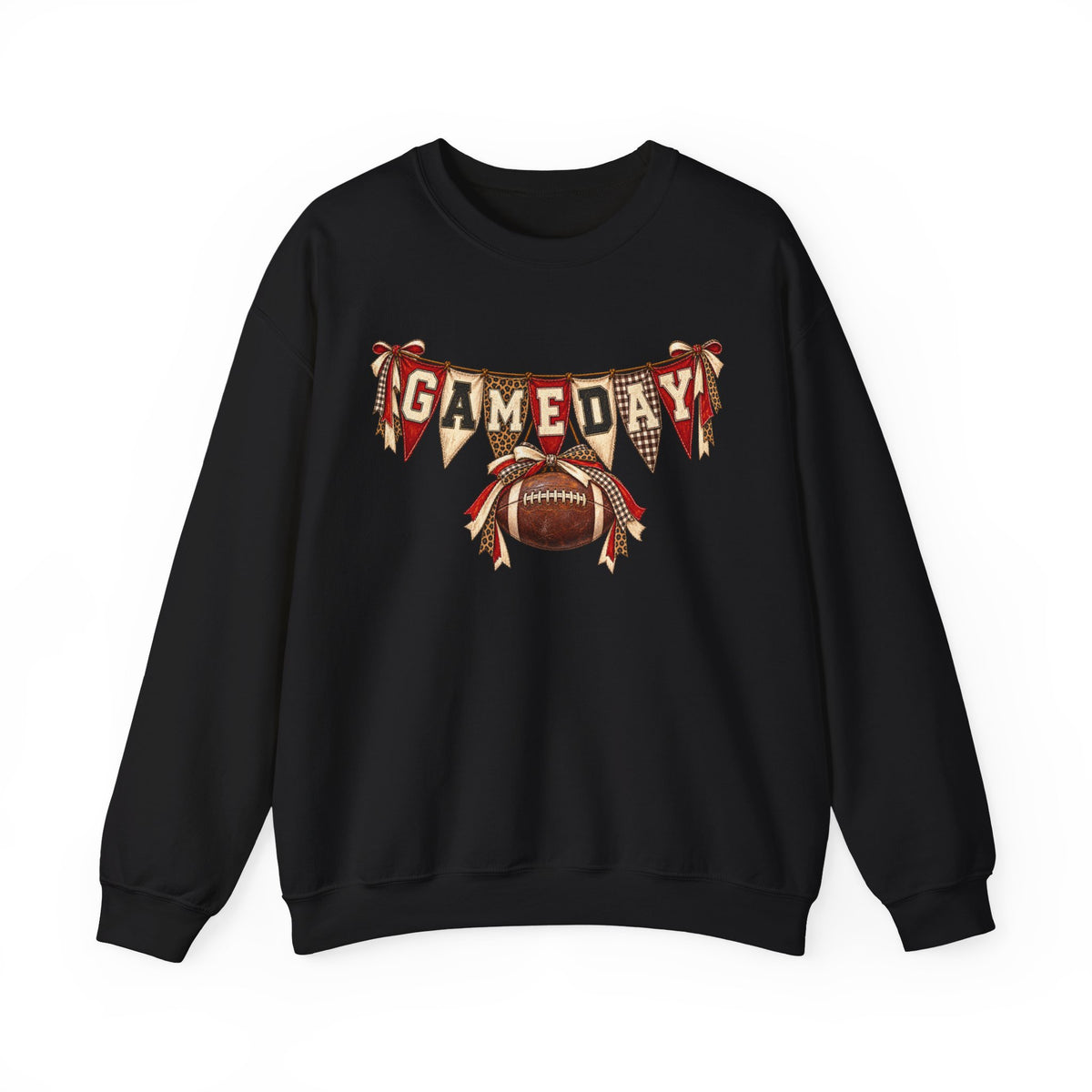 Gameday Football Crewneck Sweatshirt — Rustic Sports Banner Design