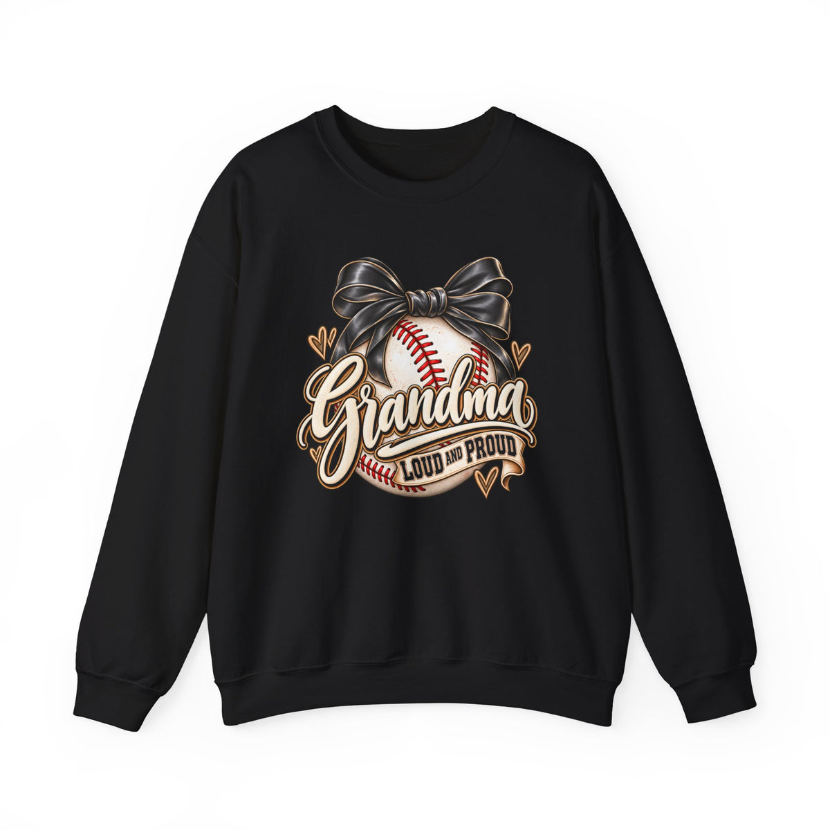 Grandma Loud and Proud Baseball Sweatshirt — Bow Softball Mom Gift