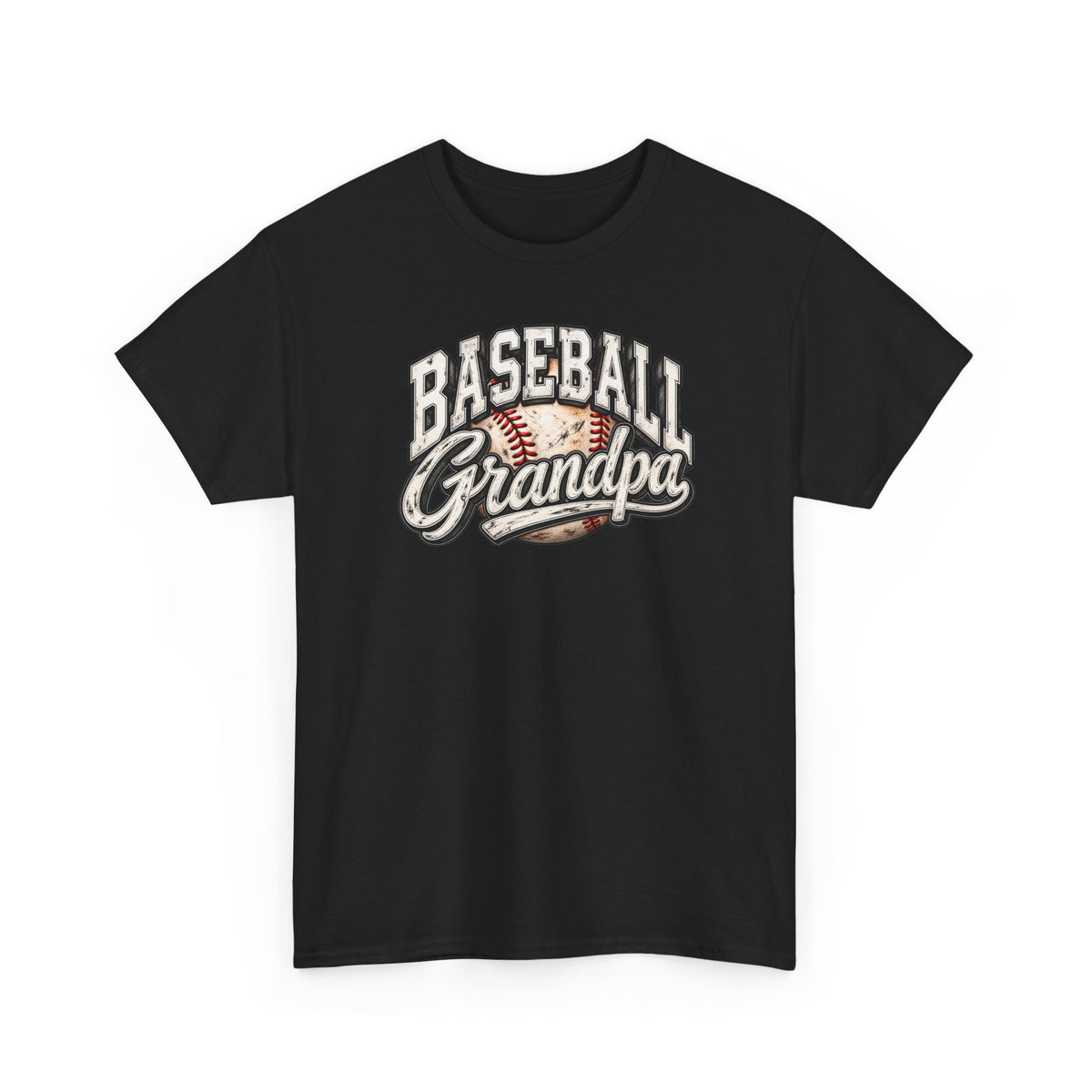 Baseball Grandpa T-Shirt — Vintage Baseball Graphic Tee for Grandfathers
