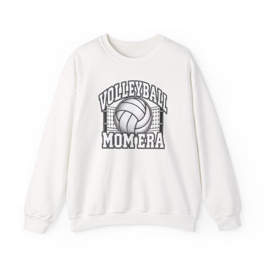 Volleyball Mom Crewneck Sweatshirt — Retro Volleyball Net Design