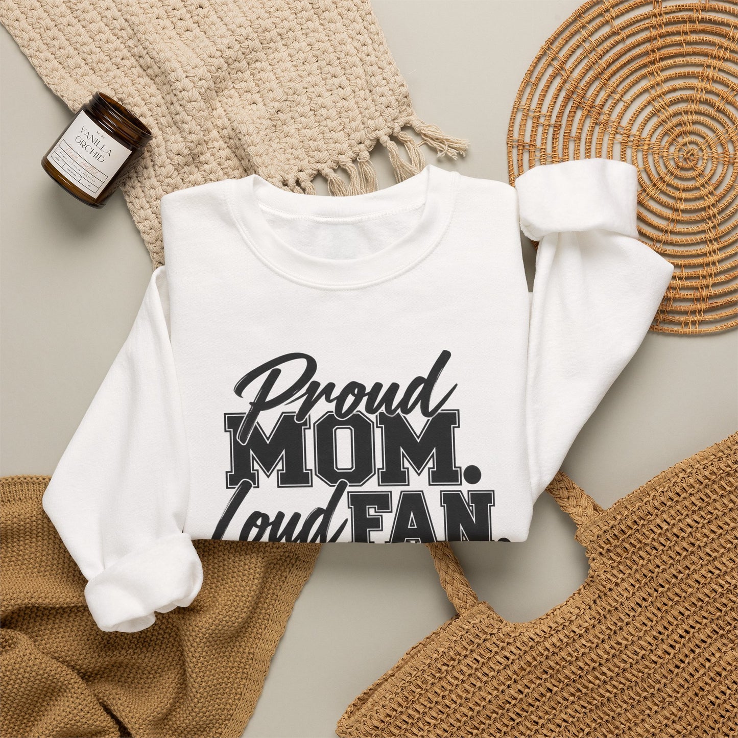 Proud Mom Loud Fan Sweatshirt