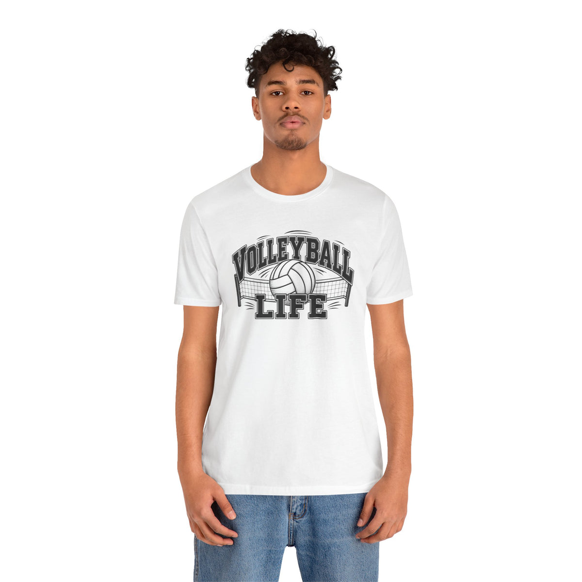 Volleyball Life Tee — Graphic Volleyball Net Shirt