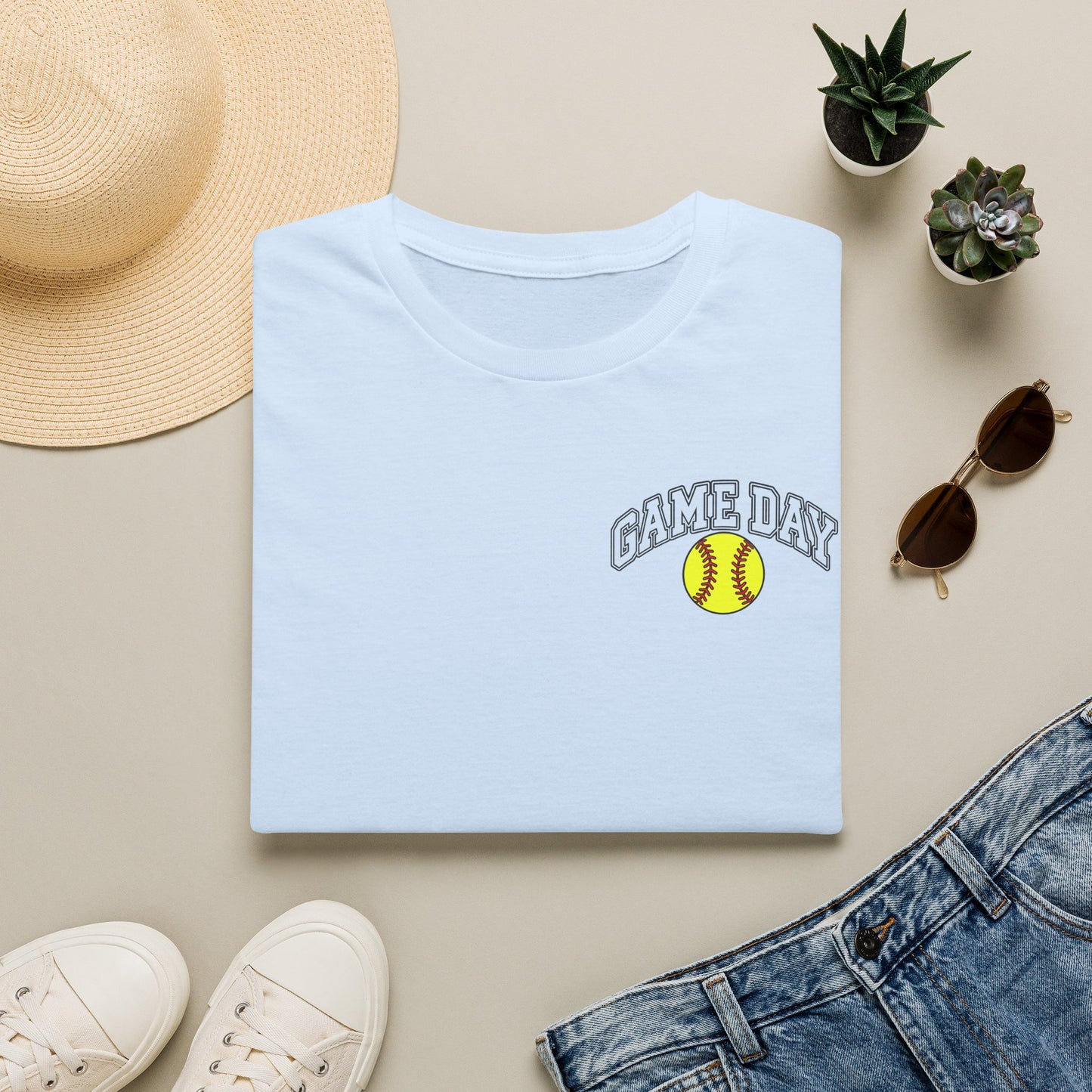 Game Day Softball T-Shirt — Womens/Mens Casual Sports Tee