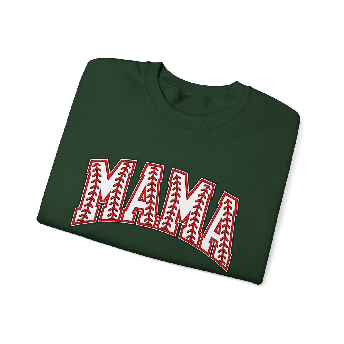 Mama Baseball Stitch Crewneck Sweatshirt