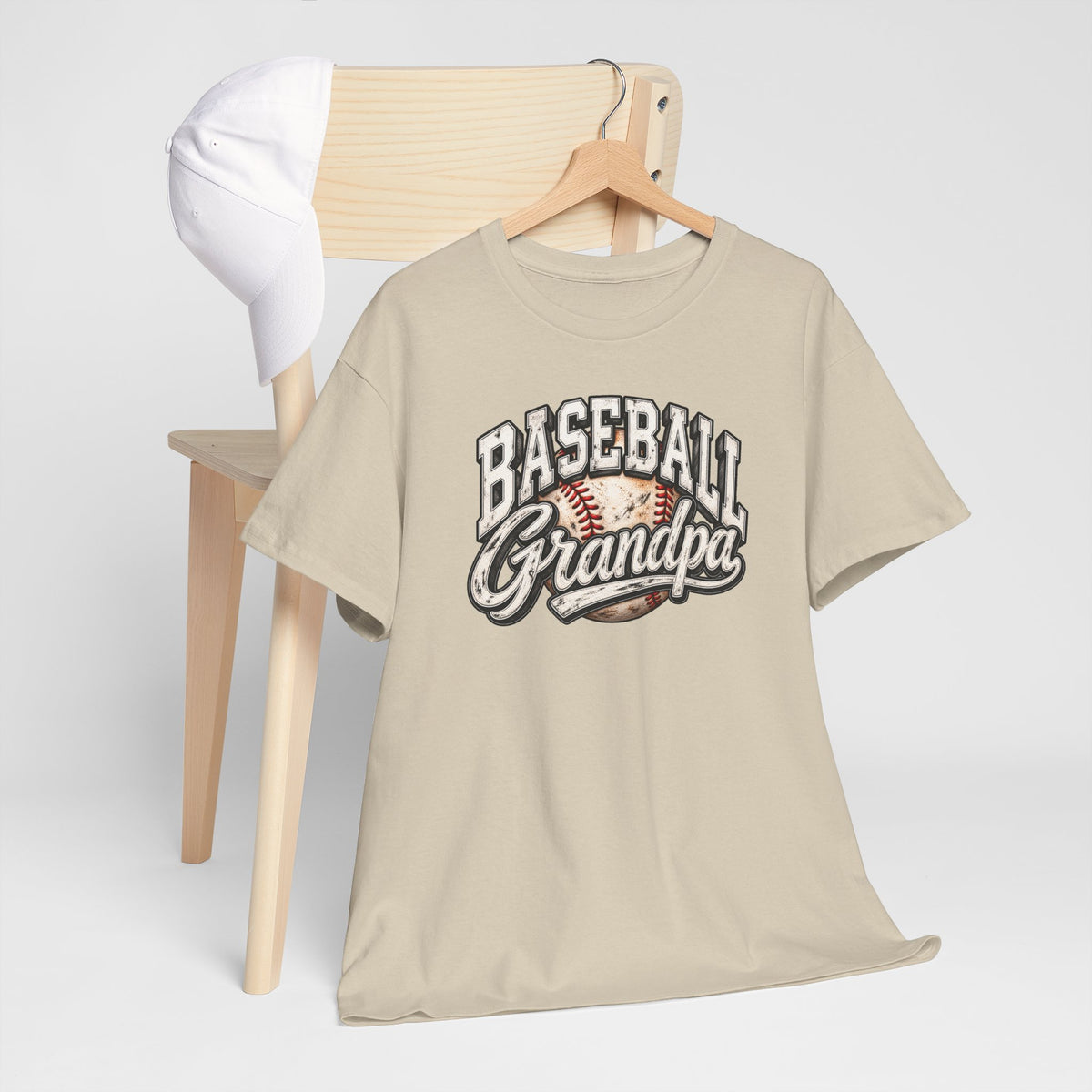 Baseball Grandpa T-Shirt — Vintage Baseball Graphic Tee for Grandfathers