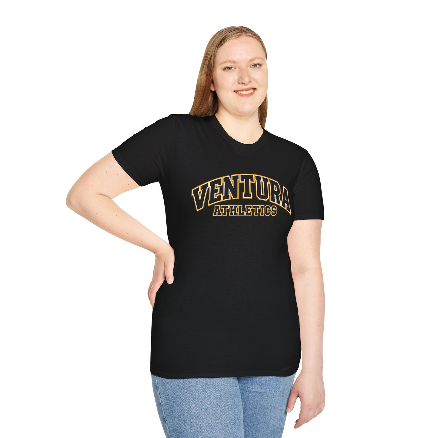 Ventura Athletics T-Shirt — Vintage Collegiate Crew Tee