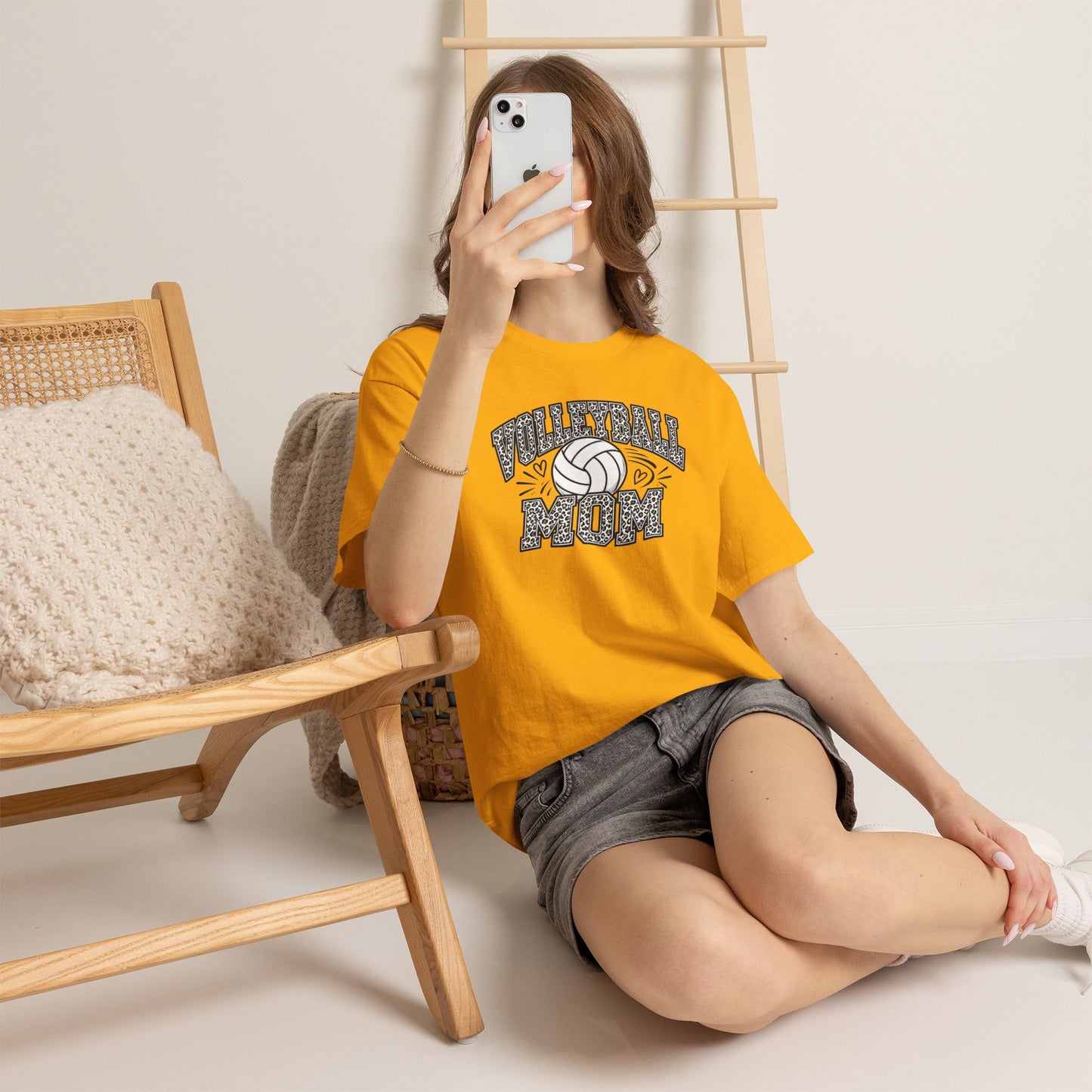 Volleyball Mom T-Shirt — Retro Volleyball Graphic Tee for Proud Moms