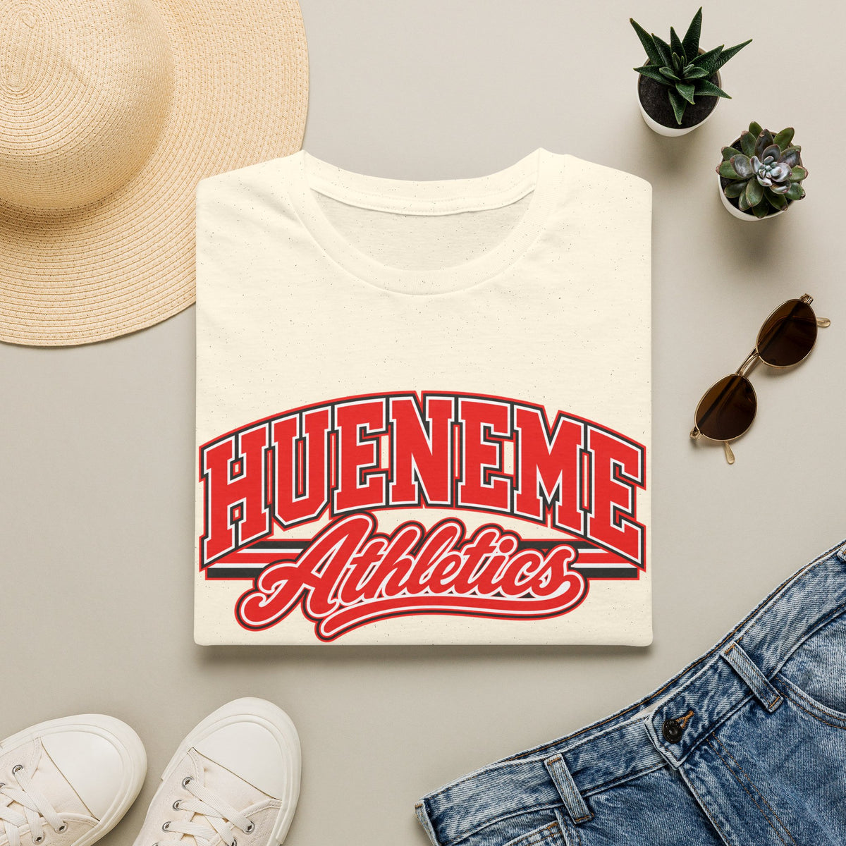 Hueneme Athletics T-Shirt — Vintage Campus Sports Tee