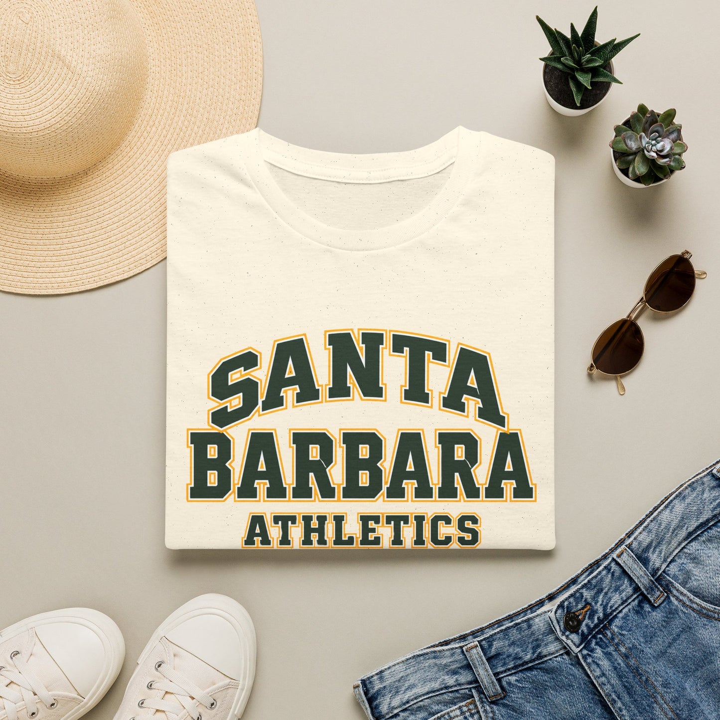 Santa Barbara Athletics T‑Shirt — Collegiate Vintage Campus Tee