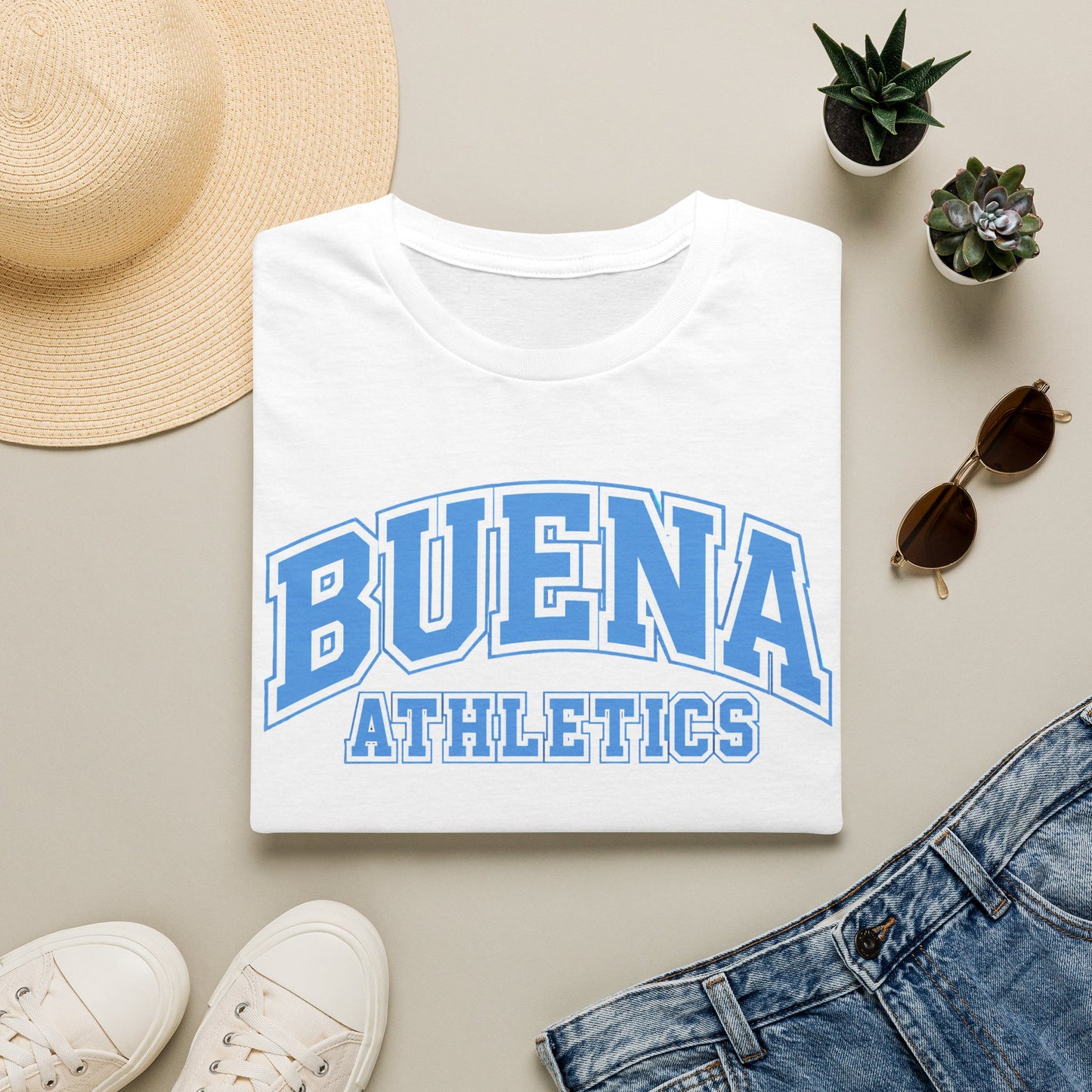 Buena Athletics T‑Shirt — Retro Collegiate Tee