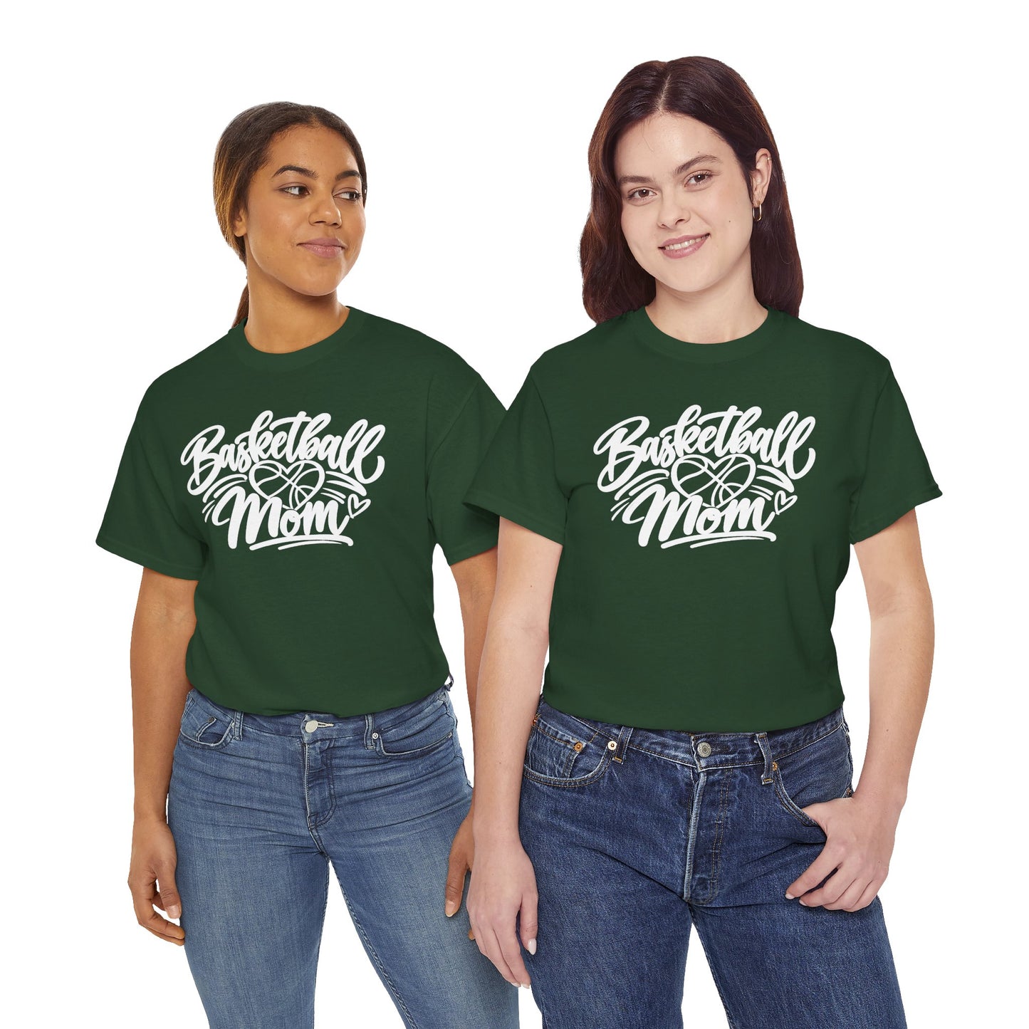 Basketball Mom T-Shirt — Script Logo Tee for Proud Coaches & Fans