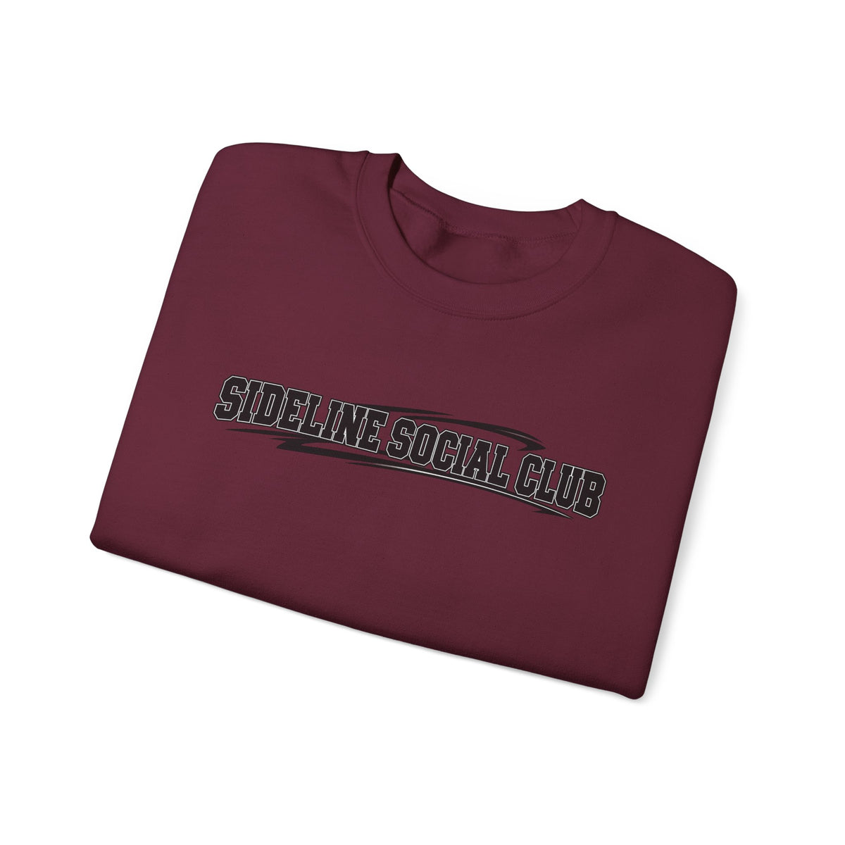 Crewneck Sweatshirt – "Sideline Social Club" Retro Athletic Graphic