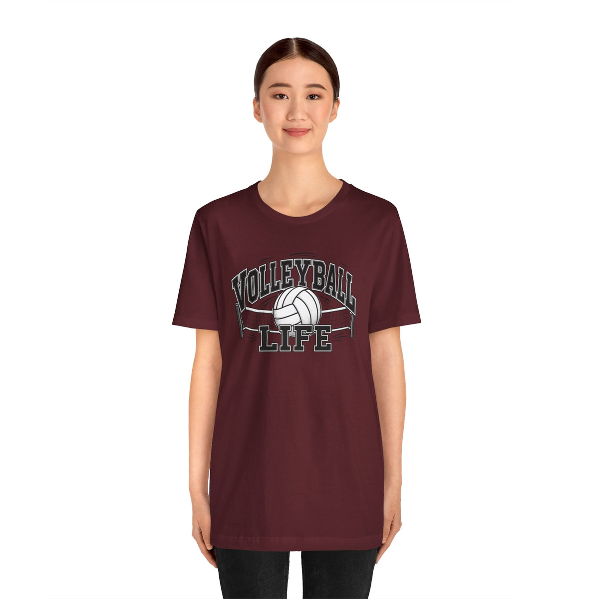 Volleyball Life Tee — Graphic Volleyball Net Shirt